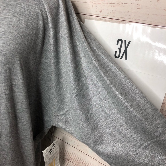 LuLaRoe Randy Baseball T Silver glitter sleeves 🆕 - Picture 2 of 3